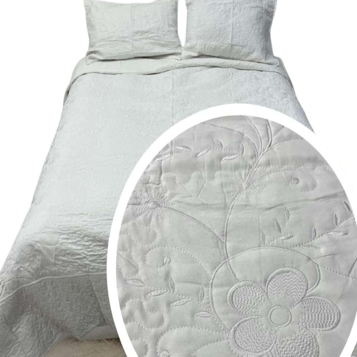 GENERICO - CUBRECAMA KING - SUPER KING BORDADO