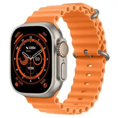 GENERICO - Reloj Inteligente SmartWatch T800 Ultra 1.99 Carga Inalambrica Naranjo