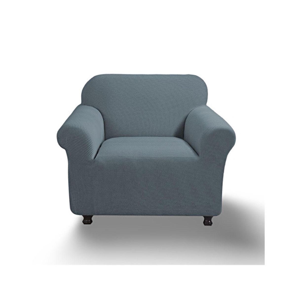 GENERICO - FUNDA PARA SOFA CUADRILLE DE 1 CUERPO GRIS