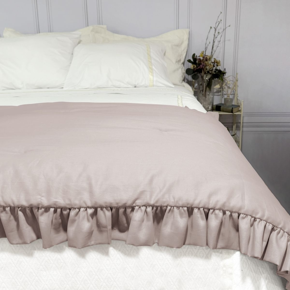 NINA HERRERA - Piecera Piqué Vuelos Nude 90x220cm