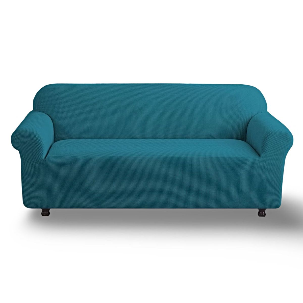 GENERICO - FUNDA PARA SOFA CUADRILLE DE 3 CUERPO AZUL PETROLEO