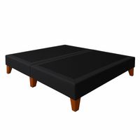 Base De Cama 2 Plazas Negra