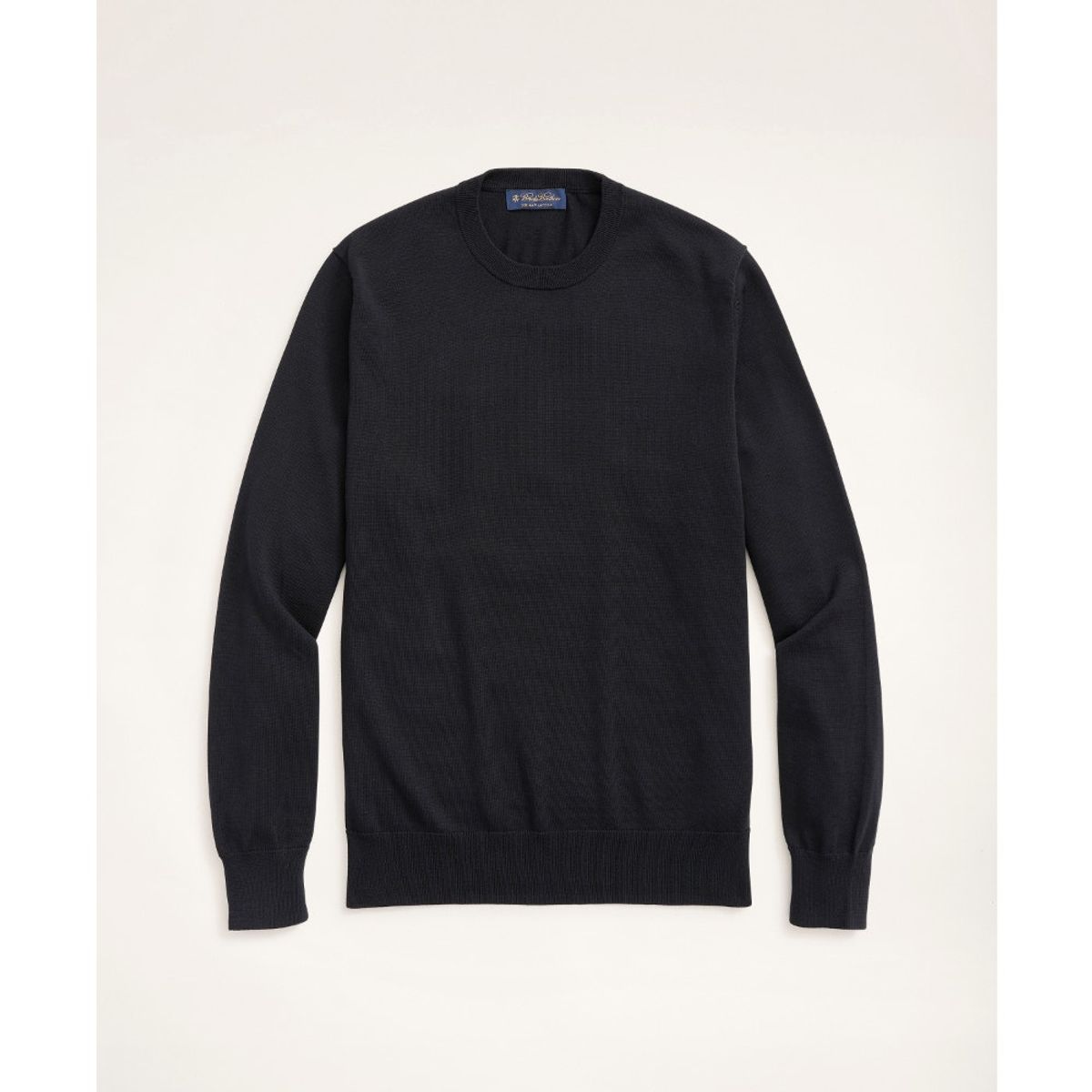 BROOKS BROTHERS - Sweater Hombre Supima Cotton Crewneck Sweater Negro
