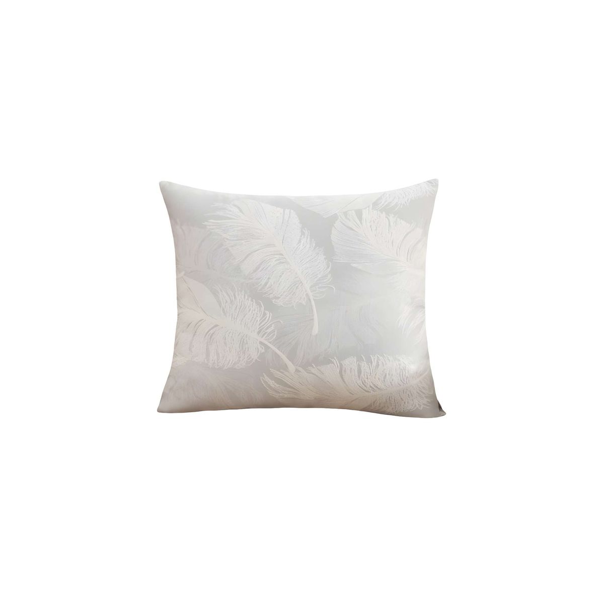 GENERICO - PACK DE 2 FUNDAS DE COJIN DE HOJAS GRIS