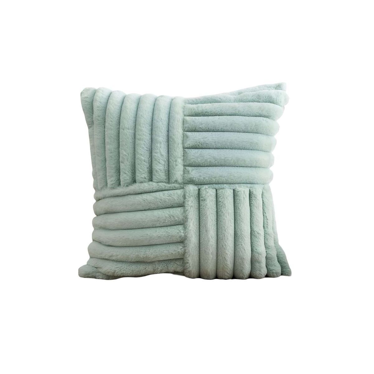 GENERICO - PACK DE 4 FUNDAS PELUDA EMPALMADA CELESTE