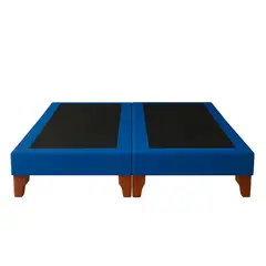 GENERICO - Base De Cama 2 Plazas Azul Francia
