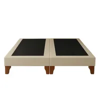 Base De Cama 2 Plazas Beige