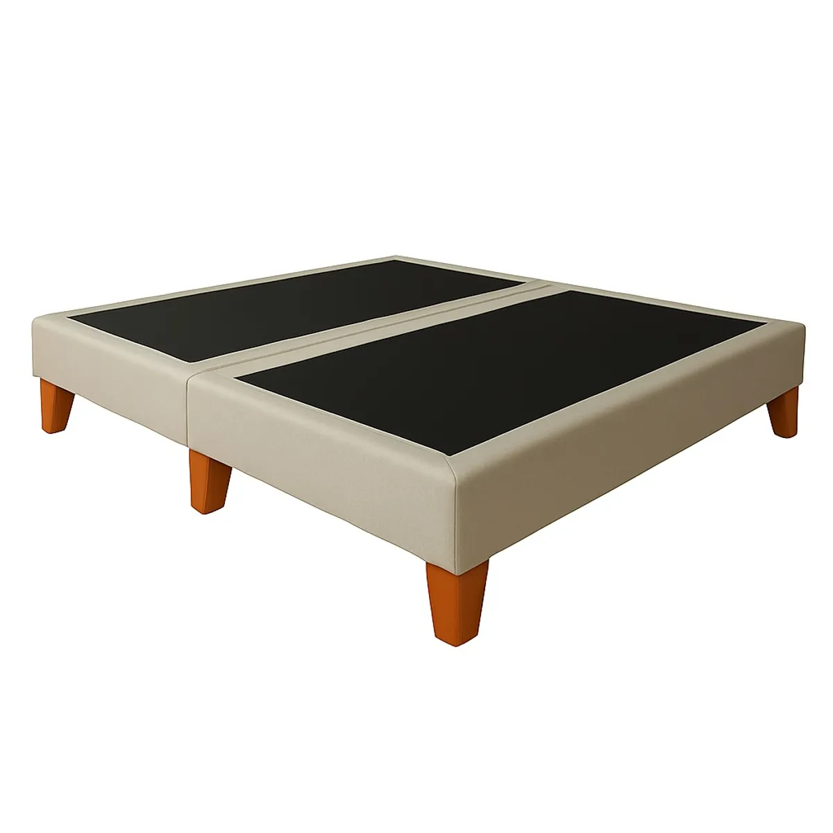 GENERICO - Base De Cama 2 Plazas Beige