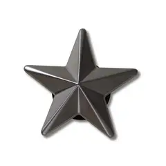 CROCS - Jibbitz Estrella Gunmetal Punk Negro