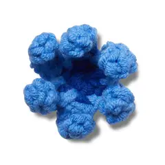 CROCS - Jibbitz Flor de Crochet Azul