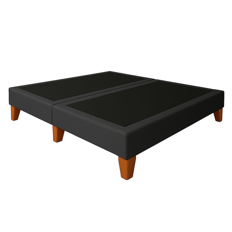 GENERICO - Base De Cama 2 Plazas Gris Grafito