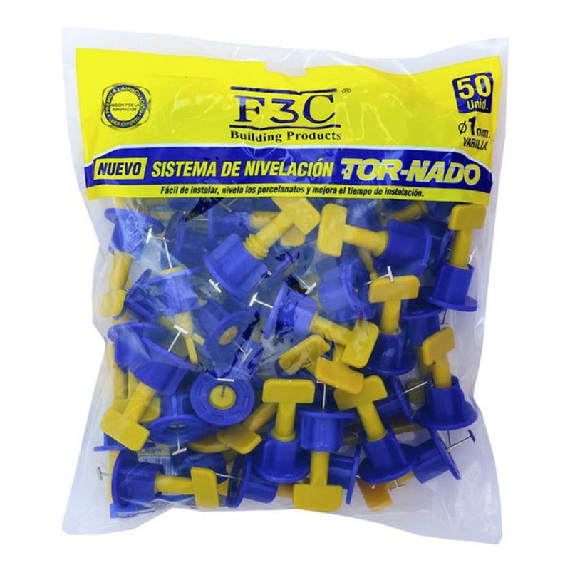 GENERICO - Kit Sistema de Nivelacion Porcelanato Y Cerámicas Tornado F3C