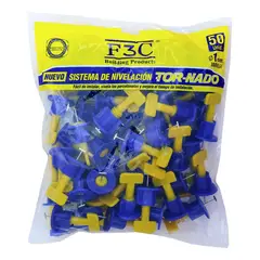 GENERICO - Kit Sistema de Nivelacion Porcelanato Y Cerámicas Tornado F3C