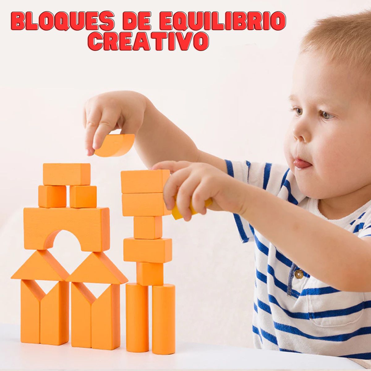 ABC - Juego de Bloques de Equilibrio Creativo – 48 Piezas