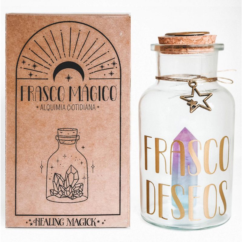HEALING MAGICK - Frasco de los Deseos Cuarzo Arcoiris