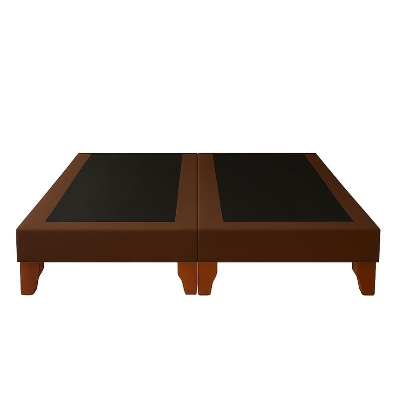GENERICO - Base De Cama 2 Plazas Cafe Oscuro