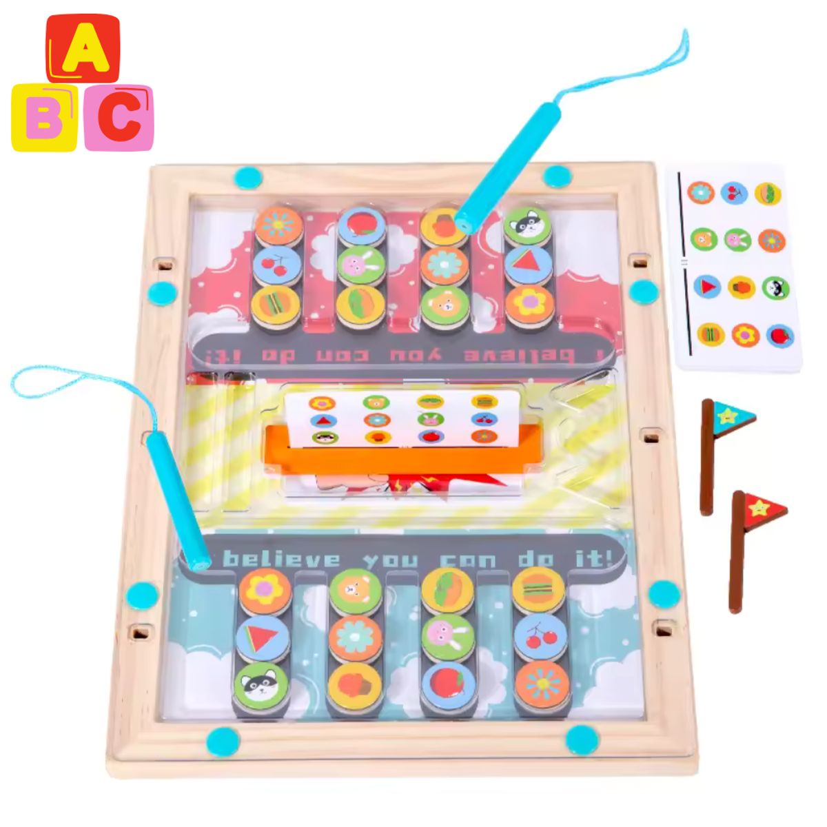 ABC - Juego Montessori de Memoria y Lógica con Imán