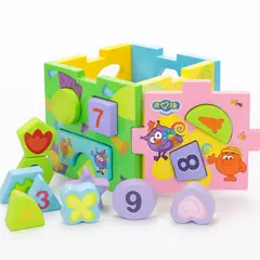 ABC - Cubo Clasificador de Figuras Juguete Educativo Montessori