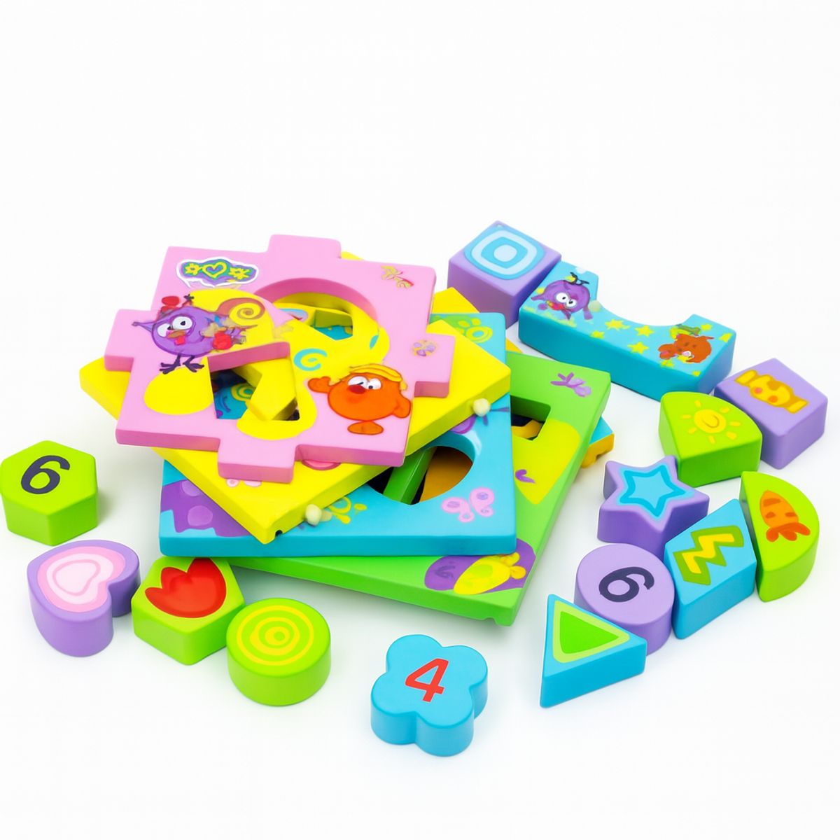 ABC - Cubo Clasificador de Figuras  Juguete Educativo Montessori