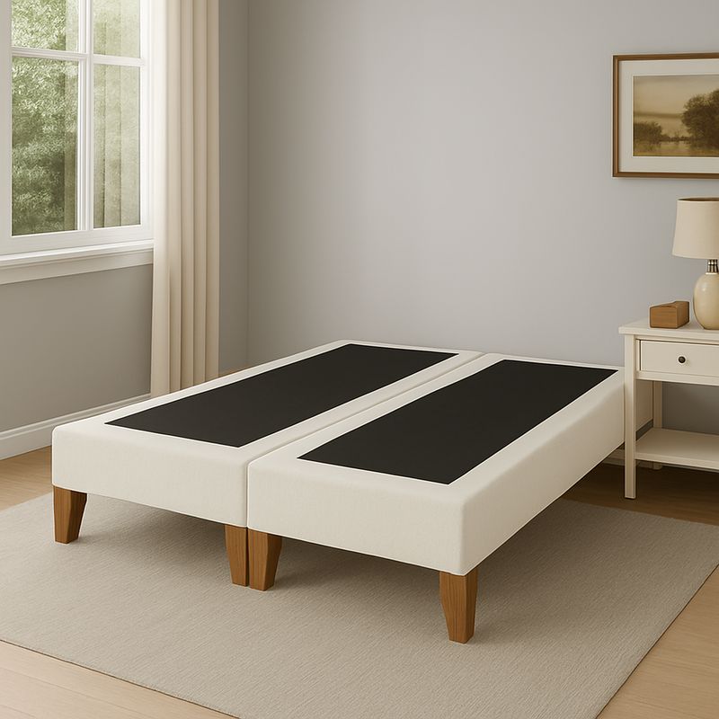 GENERICO - Base De Cama 2 Plazas Crudo