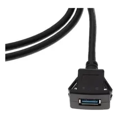 GENERICO - Alargador Cable Usb De Radio Con Base Para Auto 1 Metro