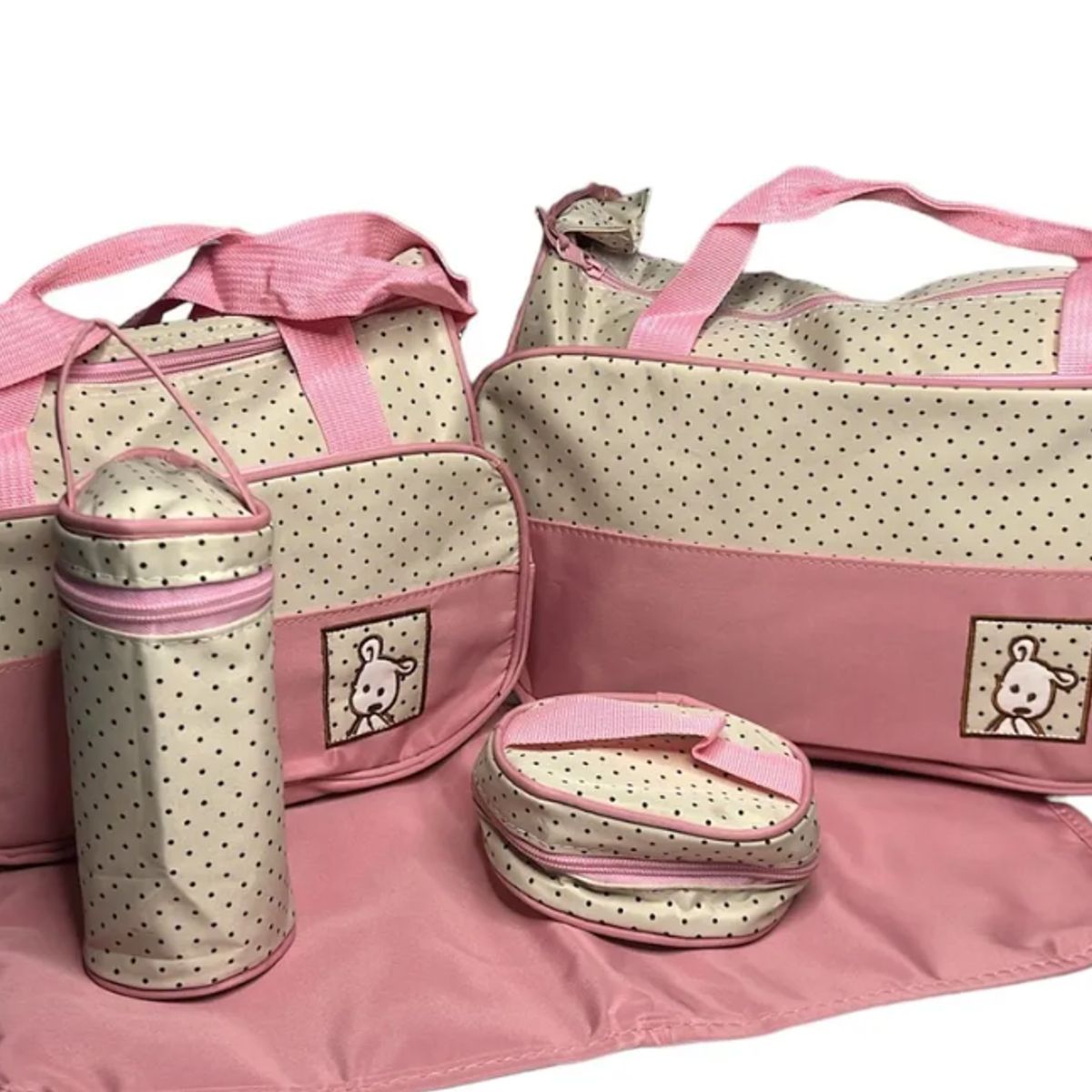 GENERICO - Bolso Mochila Maternal 5 Piezas