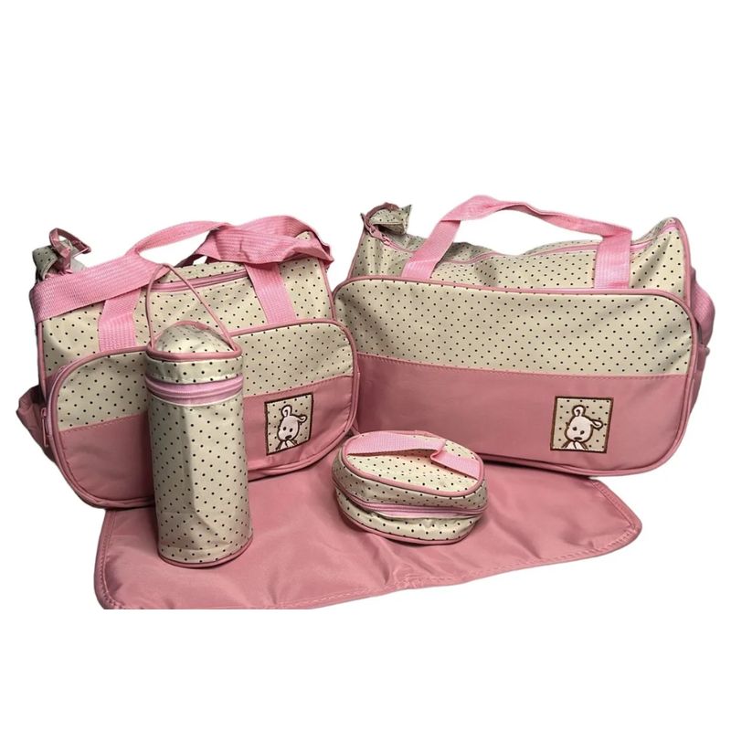 GENERICO - Bolso Mochila Maternal 5 Piezas