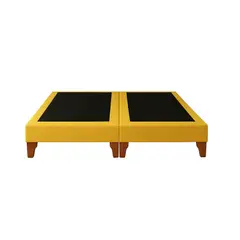 GENERICO - Base De Cama 2 Plazas Amarillo
