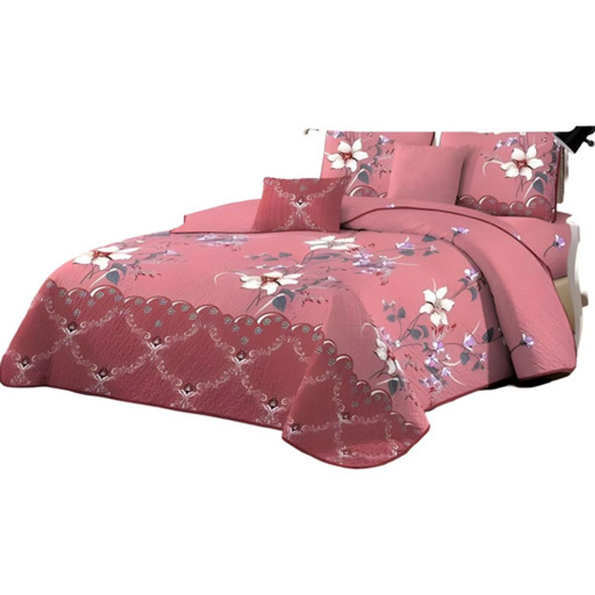 GENERICO - CUBRECAMA QUILT MAS SABANAS 2 PLAZA