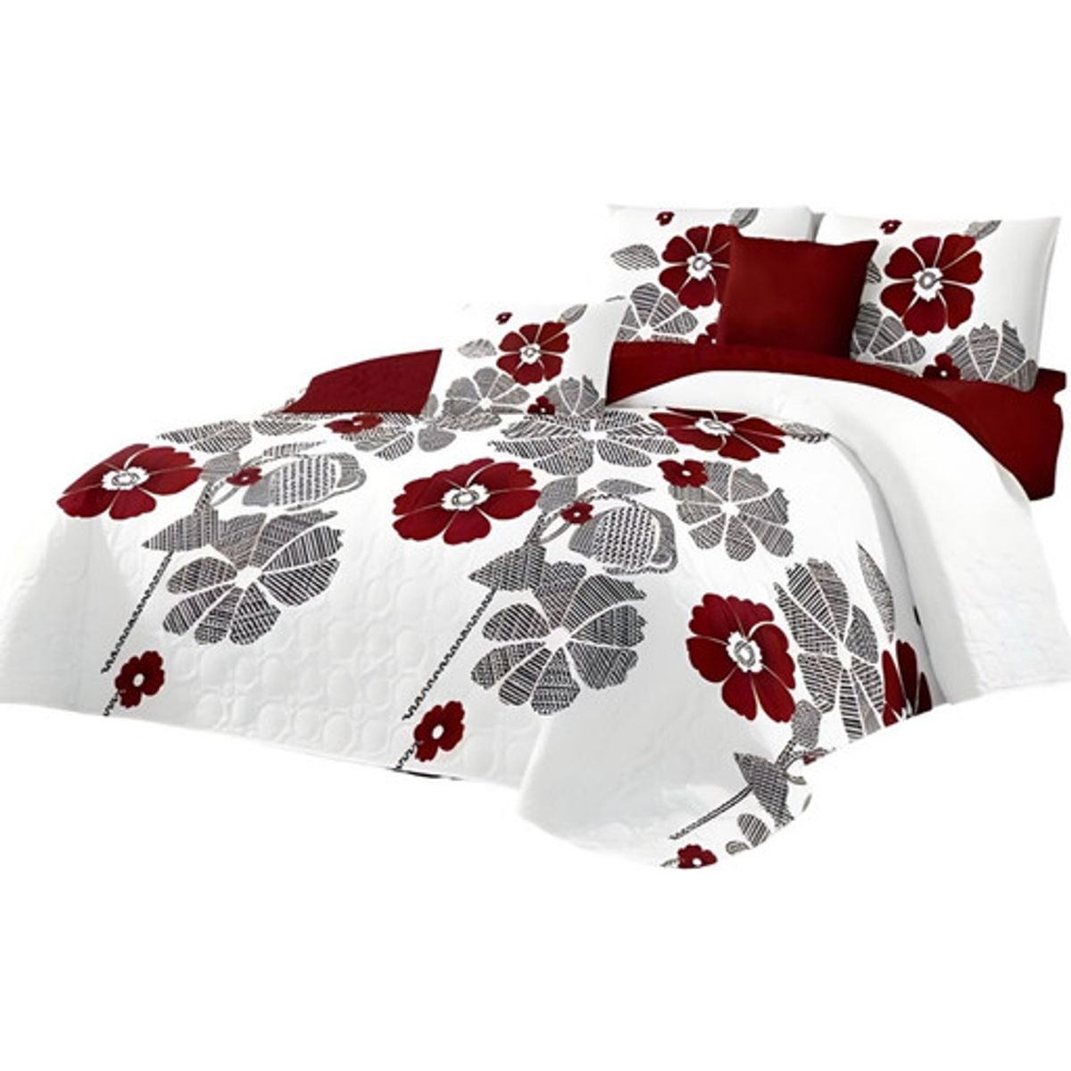 GENERICO - CUBRECAMA QUILT MAS SABANAS KING