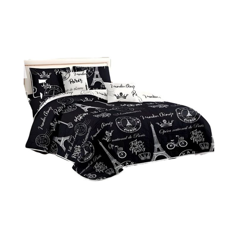 GENERICO - CUBRECAMA QUILT MAS SABANAS KING