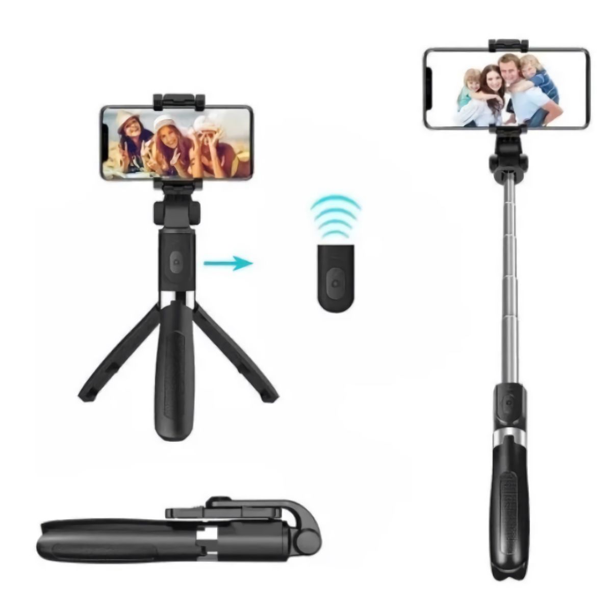 GENERICO - Baston Tripode celular selfie monopod baston bluetooth P50