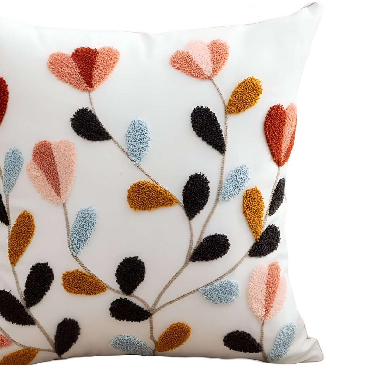 GENERICO - 6 FUNDAS BORDADAS 45x45 C32