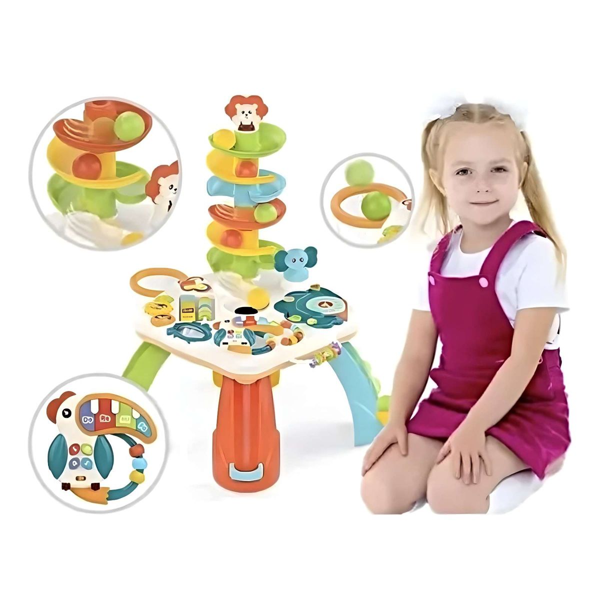 GENERICO - Mesa Didáctica Pelotitas Pista Multisensorial Juegos Bebés