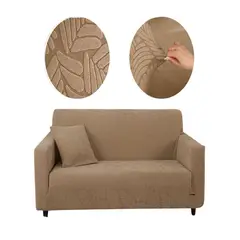 GENERICO - Funda Sofá 3 Cuerpos Ajustable Estandar Beige