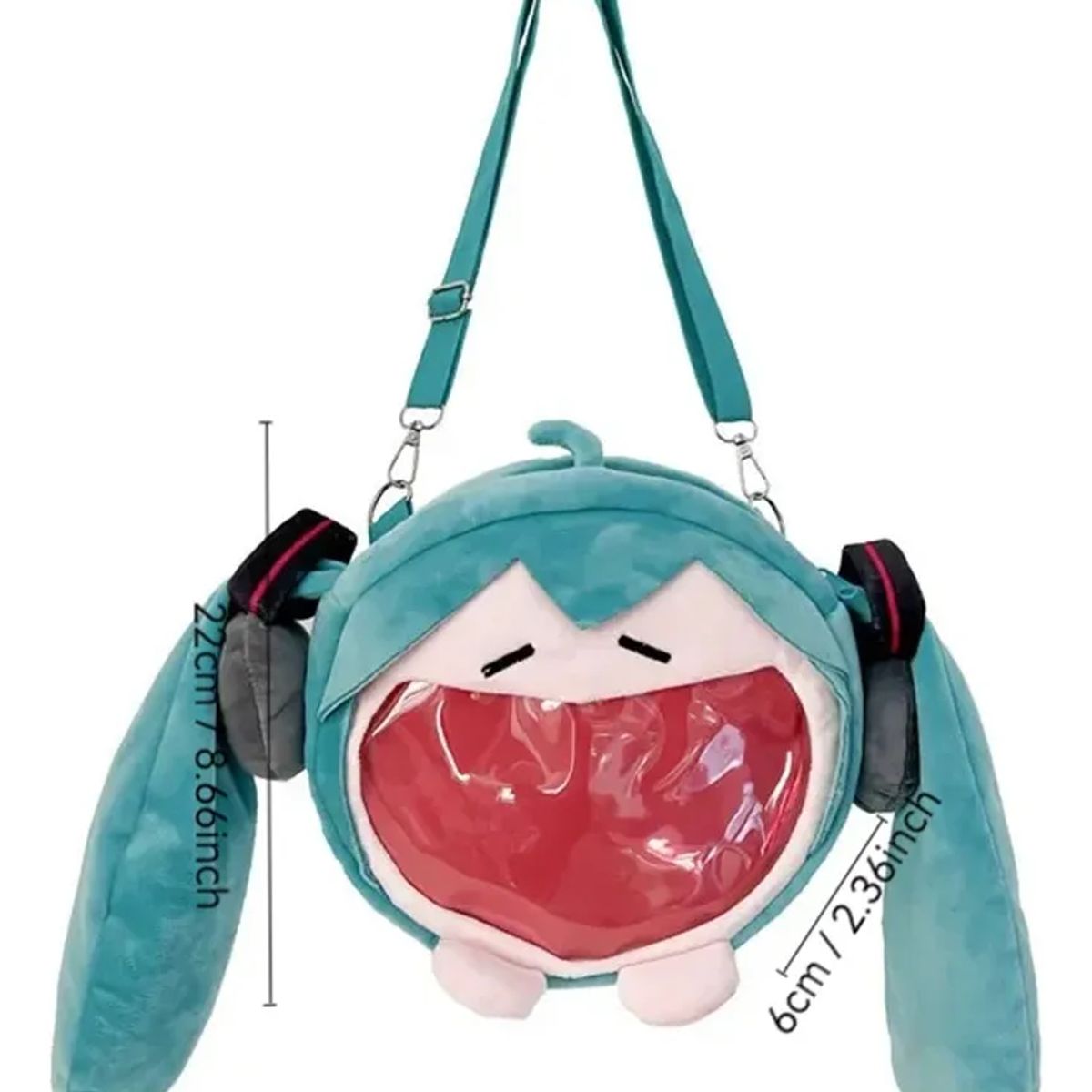GENERICO - Mochila De Felpa Miku Bolso Cosplay Adolescente Adulto