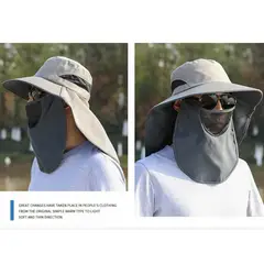 EDWINAYY - Sombrero Para El Sol Y Guardapolvo Para El Cuello Y La Cara