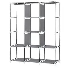 SIRENA - Ropero armable color gris con medidas 30×45×75 cm diseño compacto