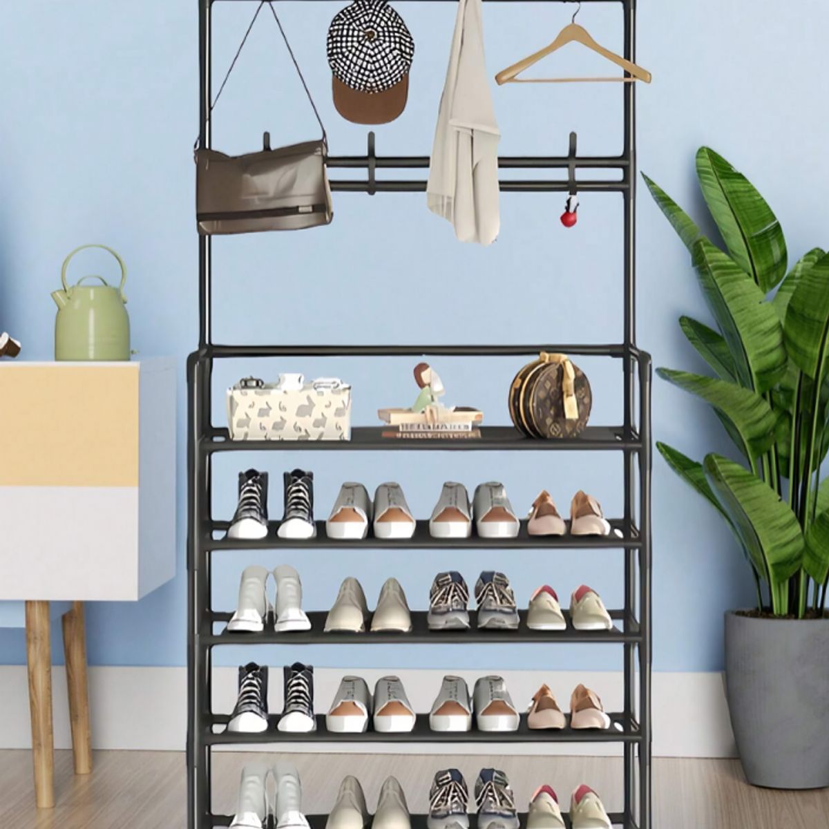 SIRENA - Colgador zapatero vertical de múltiples niveles