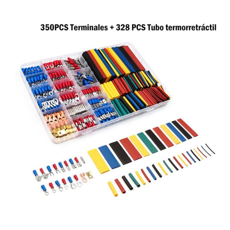 GENERICO - Conector Aislado Para Terminal De Cable Eléctrico, 678 Uds