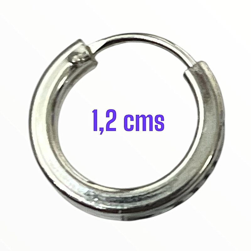 TAETHAI - Aros plata 925 argollitas tubulares cuadrado