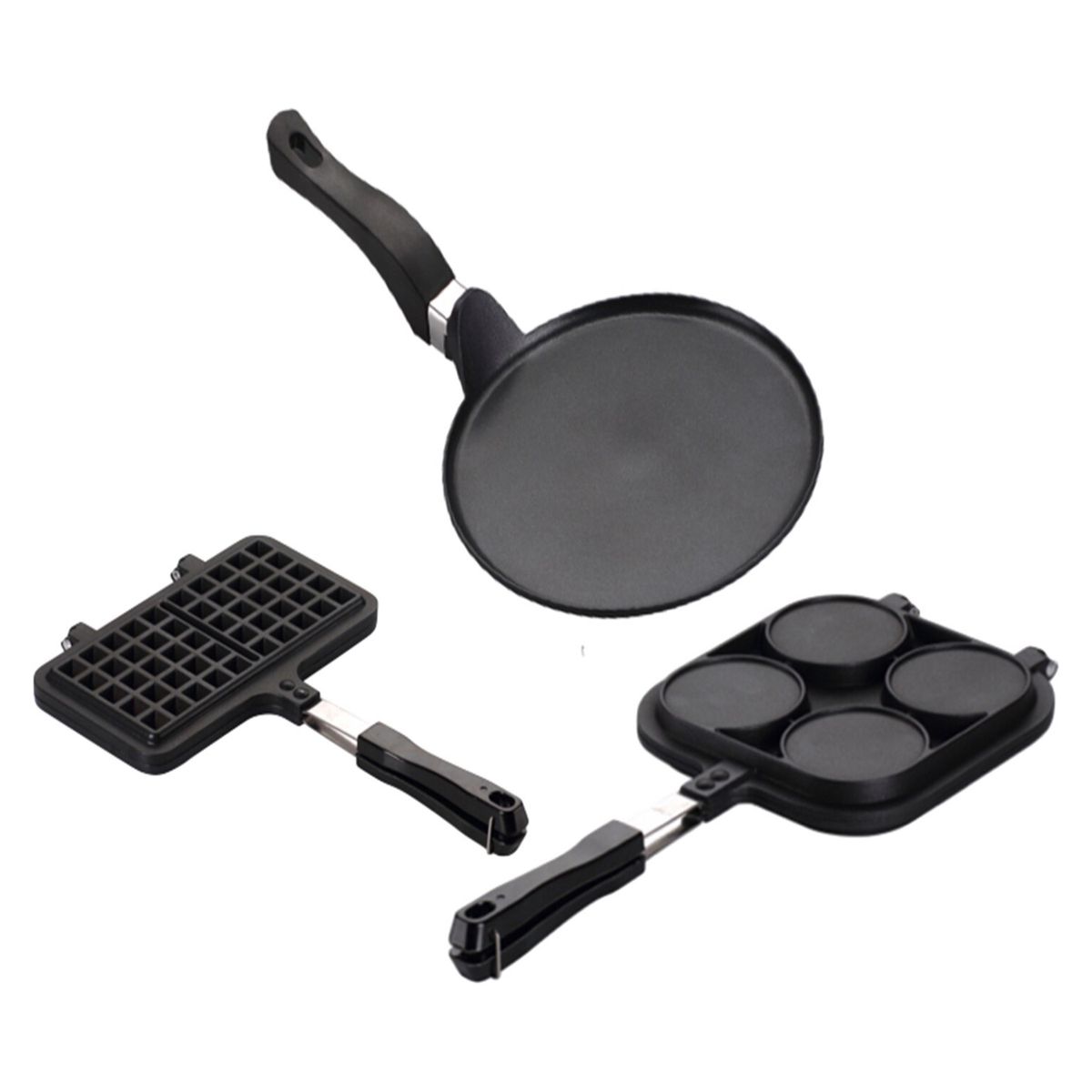 LA SOLUZIONE - Set Sarten Panqueques  Waffles Pancakes