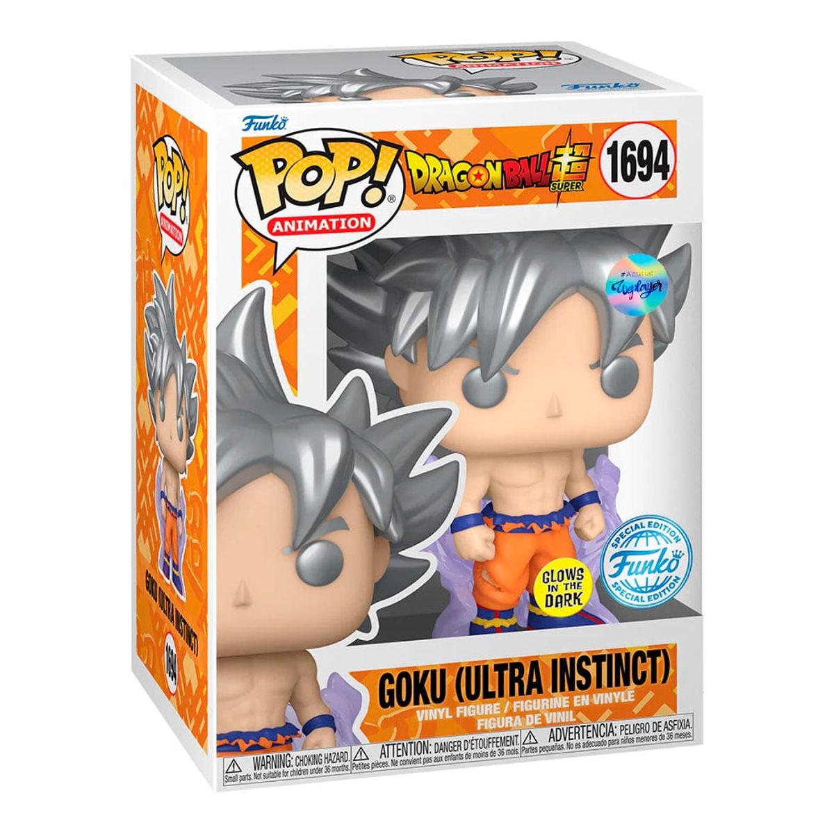 FUNKO - Funko Pop Dragon Ball  Goku Ultra Instinto Glow 1694