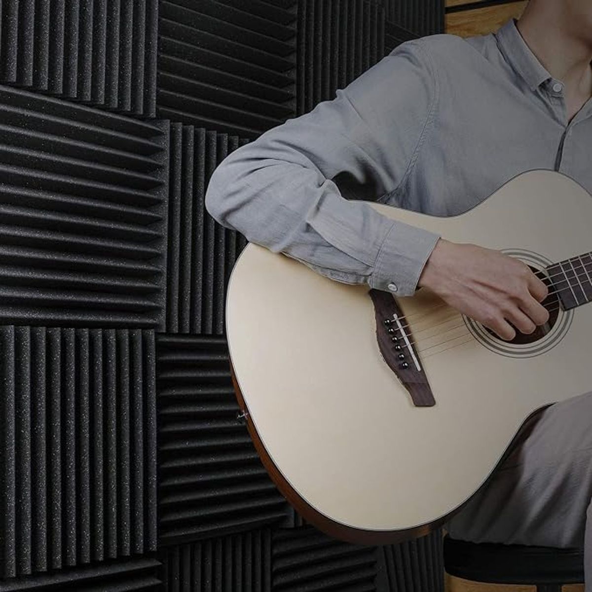 ATURE - Pack 12u Espuma Acústica Aislante Alta Calidad 30x30x25 Cms