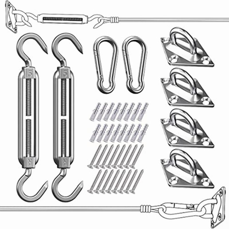GENERICO - Kit De Anclaje M5 Para Vela Sombreadora Toldo Malla Lona