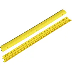 KUANGYE - 2pcs Protector De Cable Yellow Para Piso De 1 Canal