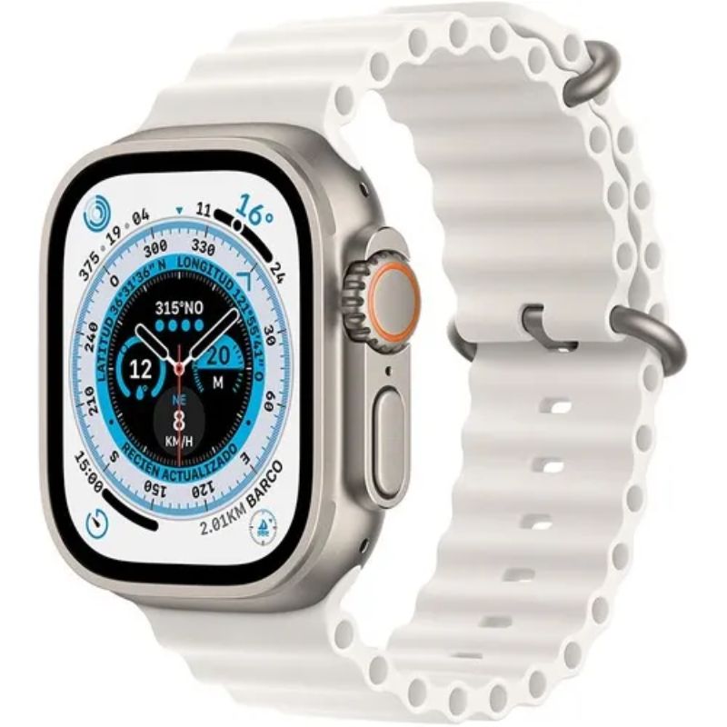 LISM - Reloj Smartwatch S9 Ultra 49mm Salud Cardiaca Prueba Agua  Blanco
