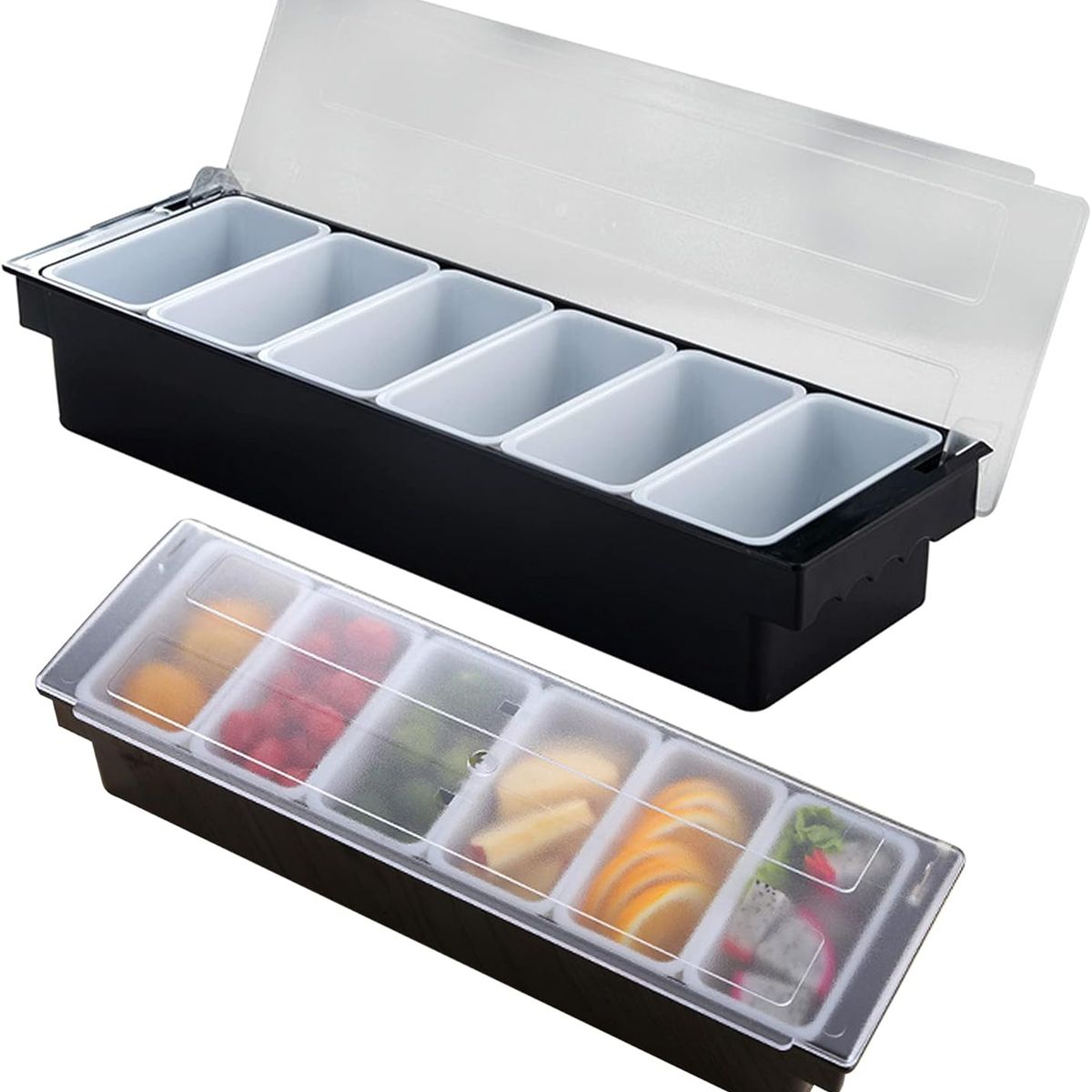 KUANGYE - Porta Condimentero 6 Pocillos. Especiero. Dispensador.