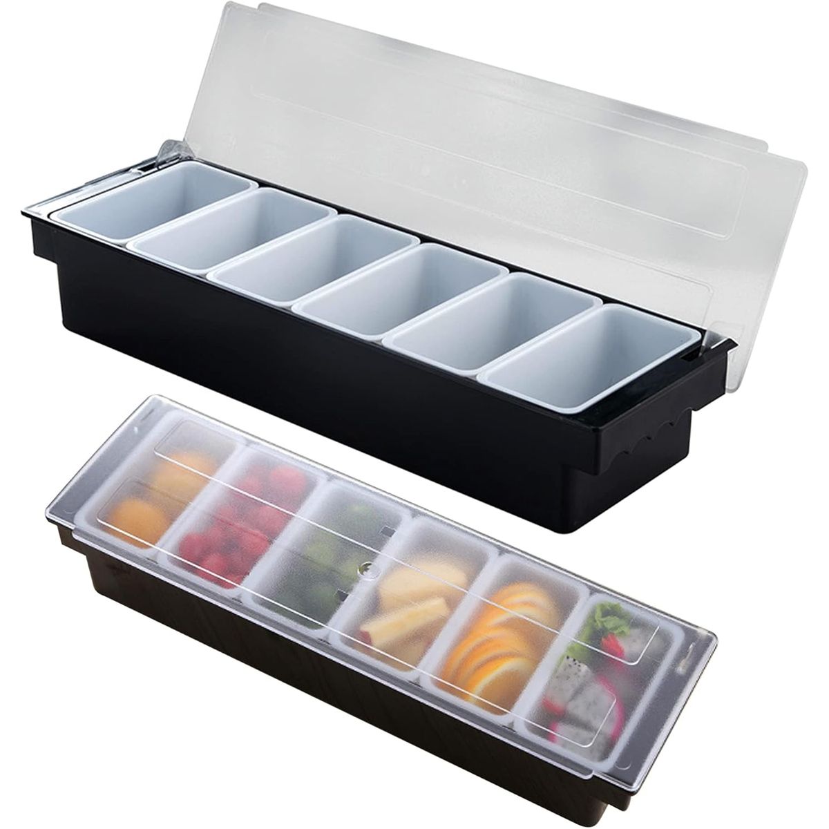 KUANGYE - Porta Condimentero 6 Pocillos. Especiero. Dispensador.