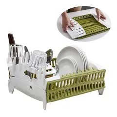 GENERICO - Secador Organizador Escurridor Loza Seca Platos Plegable